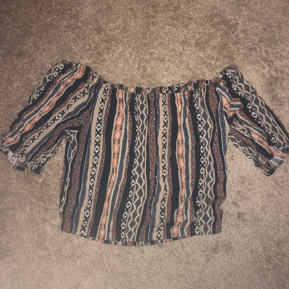 Off the shoulder crop top